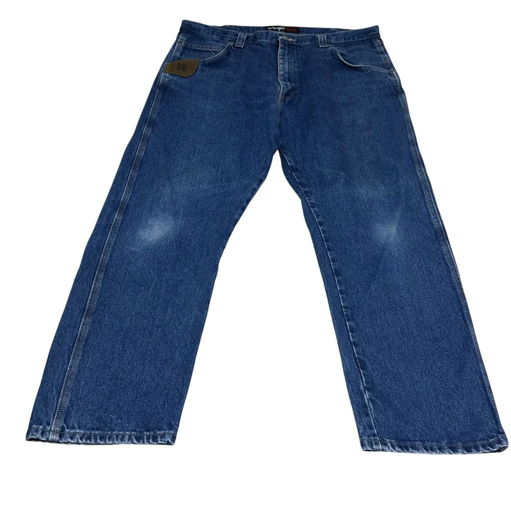 Wrangler Riggs Workwear Jeans Mens 40 30 Blue Carpenter Denim 3W050AI